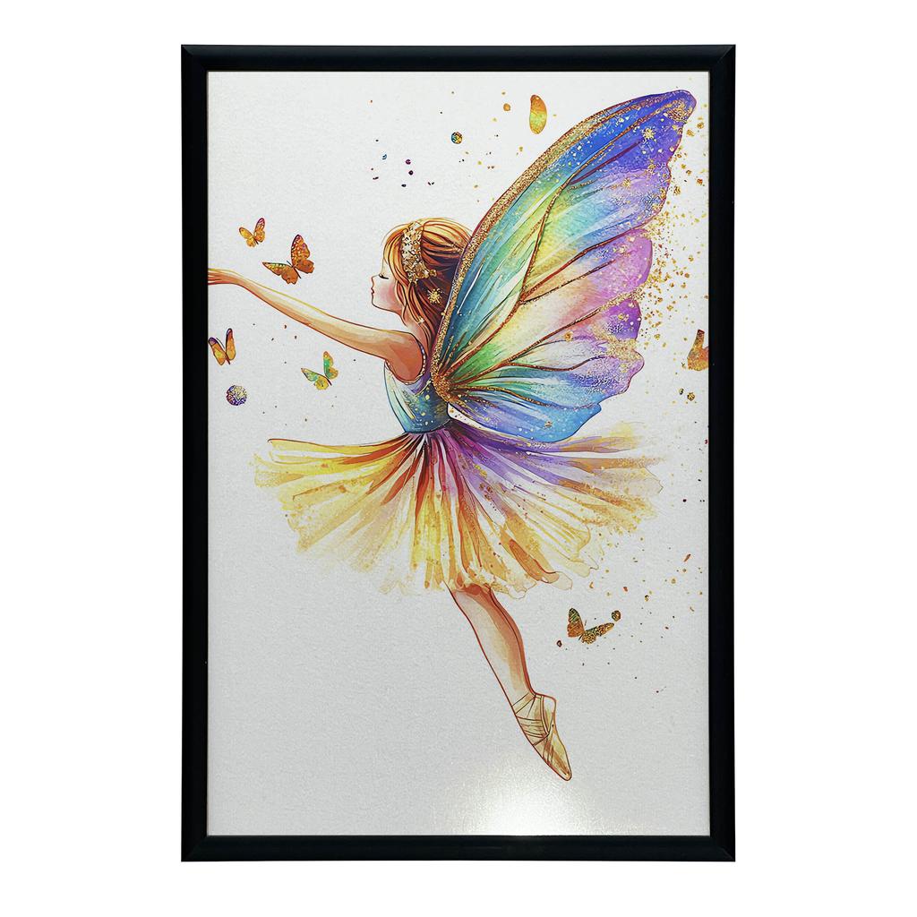 Ballerina W Tańcu - Plakat Dla Małej Tancerki Ballerina W Tańcu - Plakat Dla Małej Tancerki, 50X70 Cm, Bez Ramy, Płótno Premium Na Blejtramie
