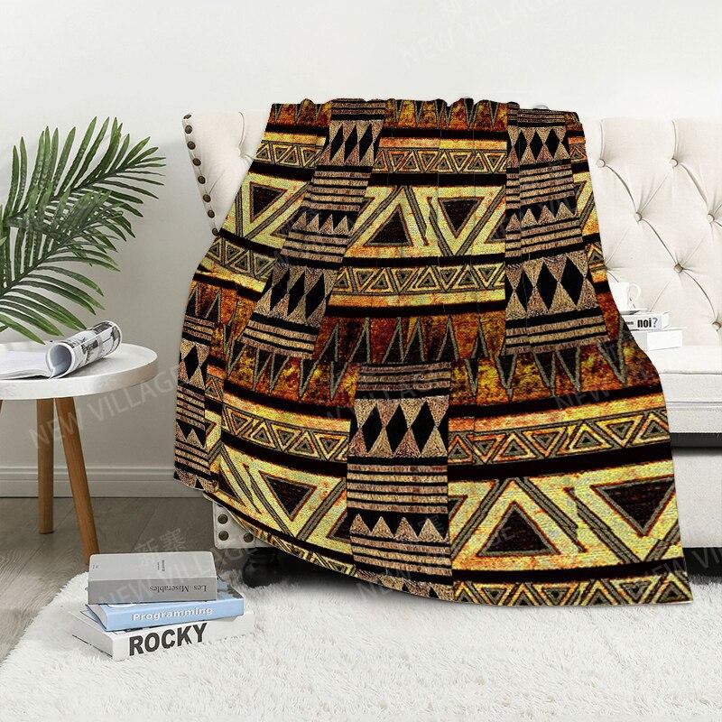 Bohemian-Stil digital bedruckte Polyester Schlafzimmer Samt Flanell Decke Vlies weiche Sofadecken für Betten