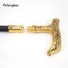 Golden Horse Handle Luxury Pattern Walking Stick Party Fashion Elegant Walking Stick Decorative Cospaly Cane Knob Crosier 90cm