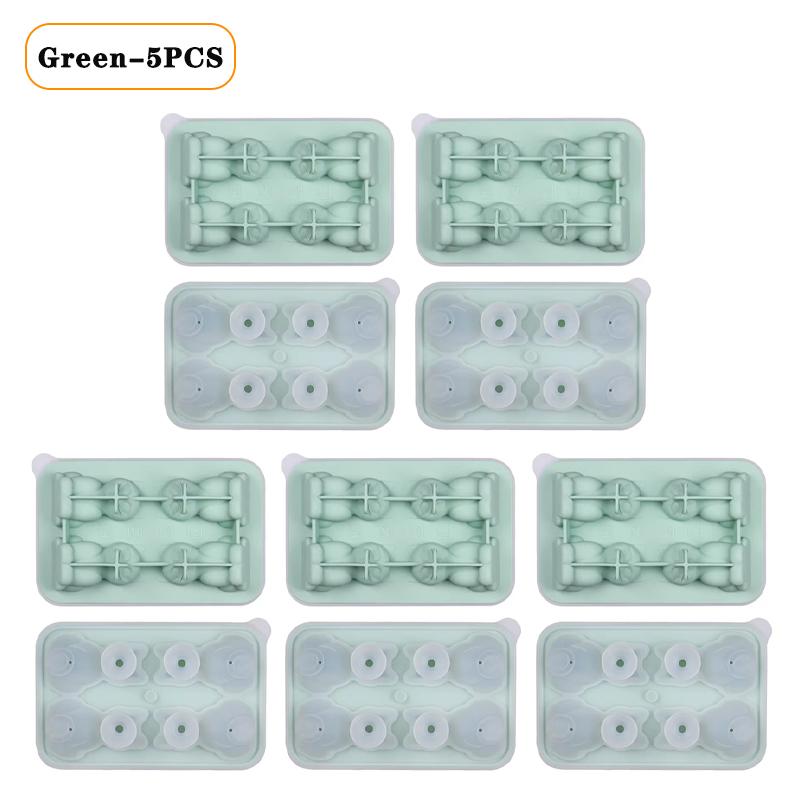 1/3/5PCS Cat Shape Silicone Ice Cube Tray Animal Ice Mold Kitten Ice Maker for Flexible Ice Tray for Whiskey Cocktail Water