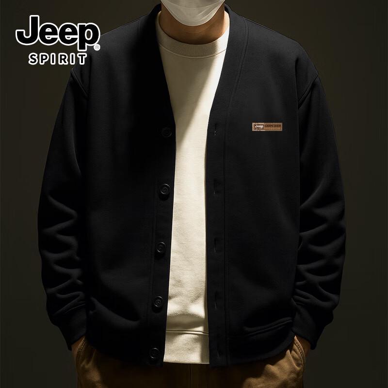 

JEEP SPIRIT Men s Casual Zip-Up Cardigan Sweatshirt 3XL
