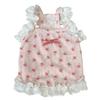 Flower Pattern Pet Camisole Vest Cute Puppy Clothes Princess Dress Floral Dog Dress  Summer Wear