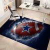 Dallas Cowboys Print Area Rug - Soft, Washable Non-Slip Indoor Mat for Office Chairs, Living Room, Home Office Decorative Rug