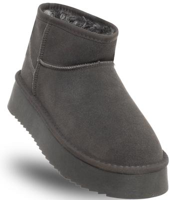 Women' Leather Ankle Boots - Solo Soprani Couture - Scw421P05/05 Hugh Platform Shark 39