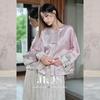 JK&JS Fading Embroidered New Chinese Style Acetate Jacket