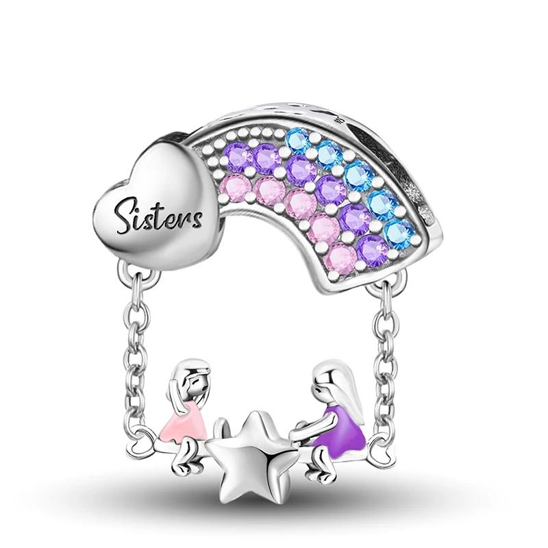 Copper Mushroom Pink Cat Dog Cake Tree Of Life Charms Beads Fit For Original Pan Bracelets Diy Fine Jewelry Gift