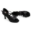 Scarpe da ballo latino per ragazze da donna Scarpe da ballo da sala da 8,5 cm Scarpe da ballo da tango da donna