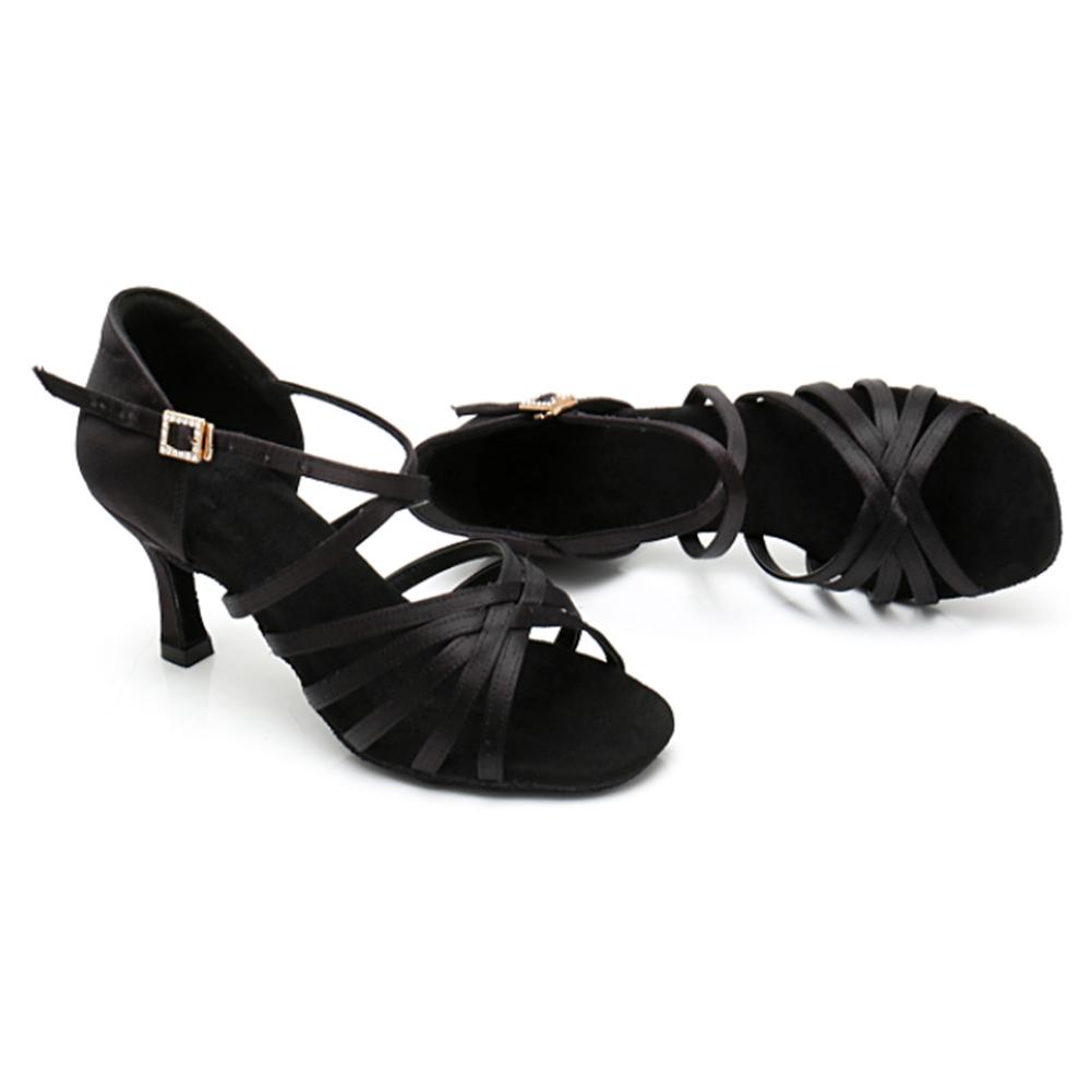 Scarpe da ballo latino per ragazze da donna Scarpe da ballo da sala da 8,5 cm Scarpe da ballo da tango da donna