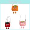Cute Watermelon Woven Handbag With Magnetic Closure For Daily Use