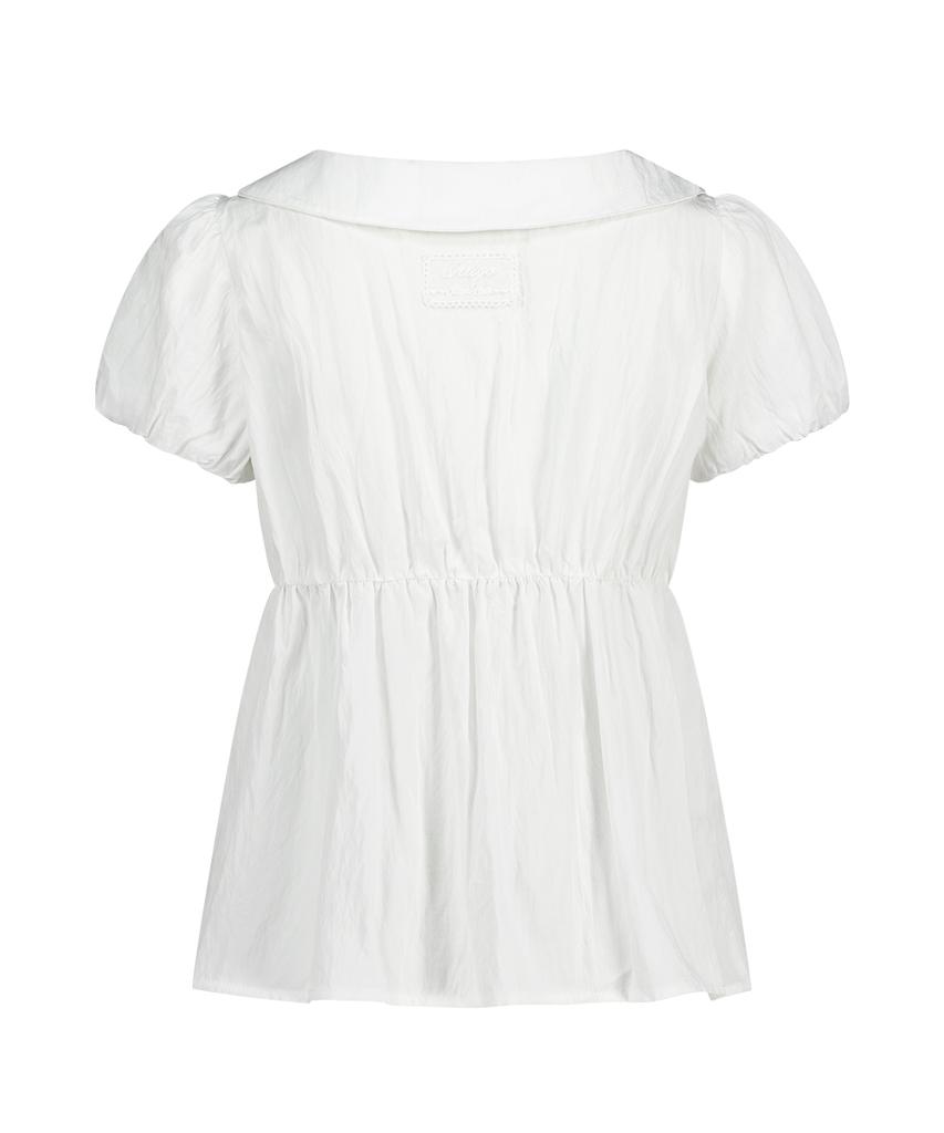 ILLIGO Forming Ribbon Puff Blouse White