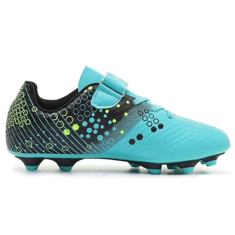 Kids' Velcro Football Shoes - Studded TF Training Sneakers for School Boys & Girls