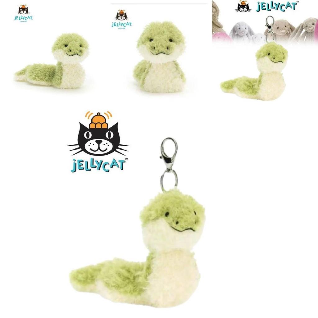 Trendy Jc24 Snake Keychain Soft Pp Cotton Plush Pendant Attractive Snake Doll