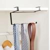 Rust Resistant Toilet Roll Holder,   for Kitchen, Bathroom, Garage With, No Drilling, Compact Space Under Cabinet for Cling Film, Aluminum Foi