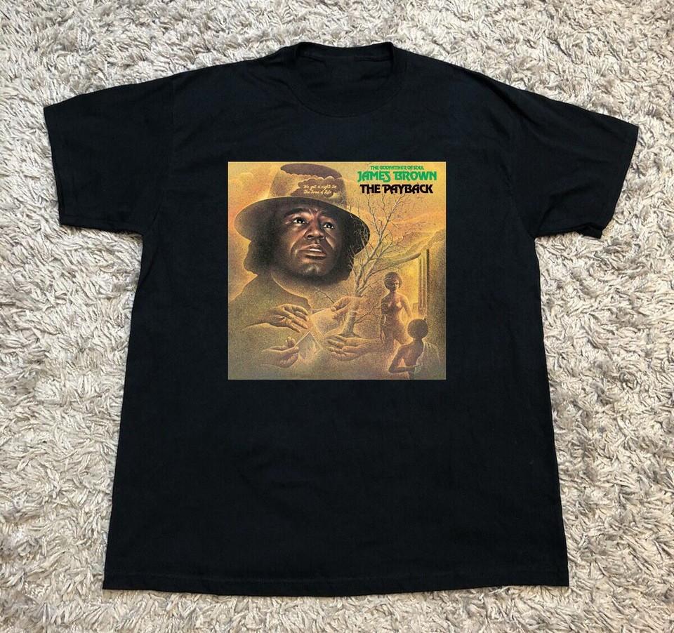 James Brown - The Payback Black Cotton Shirt, James Brown Shirt S-5XL E2635 L