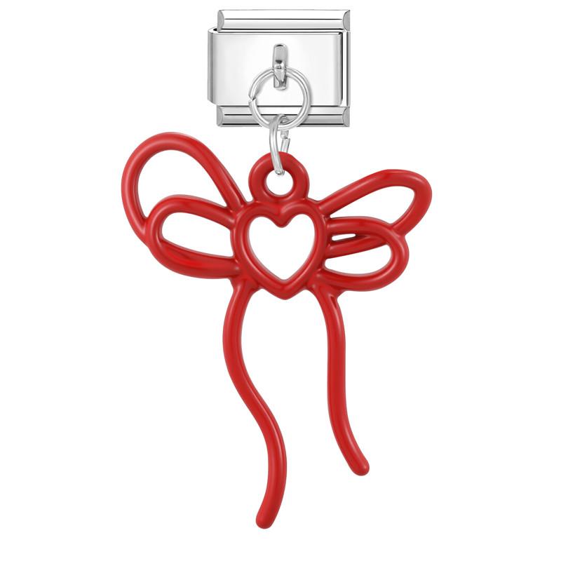 

Cute Bow Strawberry Mushroom Cherry Butterfly Pendant Charm Links Fit 9mm Stainless Steel Bracelet DIY Girls Making Jewelry