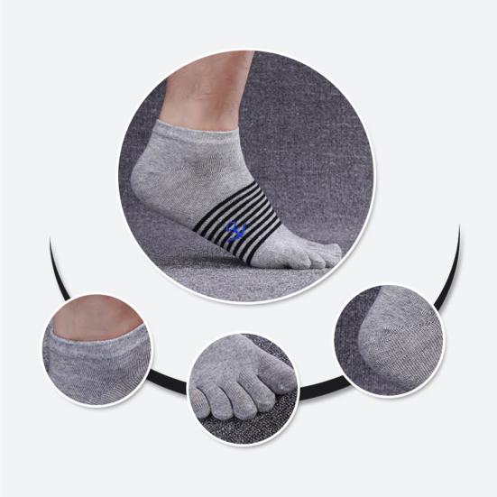Breathable Men's Five Finger Toe Socks Casual Comfortable Soft Sports Home Wear