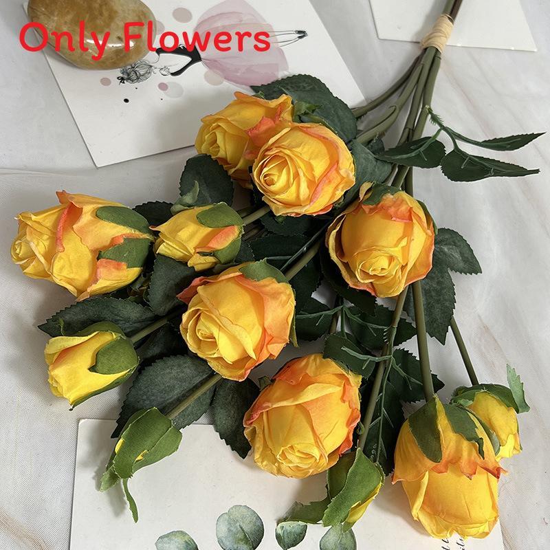 Rose Artificial Flower Bouquet For Wedding Decorations And Photography Props