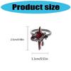 Vintage Adjustable Rings Gothic Opening Rings Star Shape Finger Open Rings Alloy Texture Suitable for Various Occasion