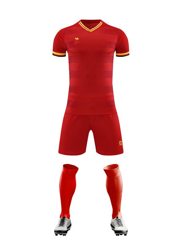 Short Sleeve Football Suit Men's and Women's Adults Children's Breathable Quick-Drying Training Sports Suit Football Suit