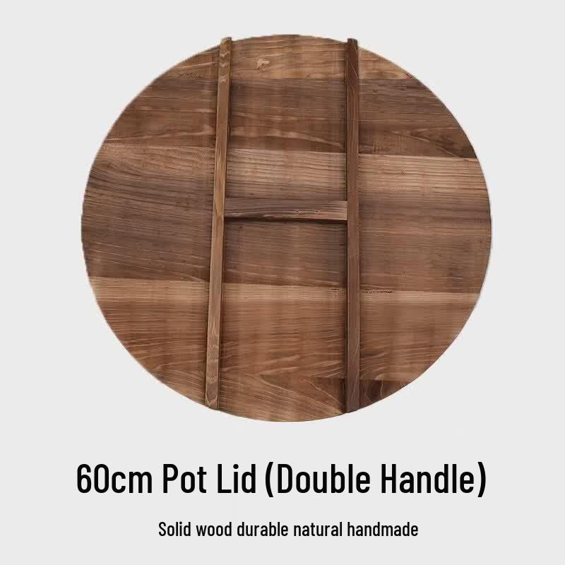 Traditional Solid Fir Wood Pot Lid