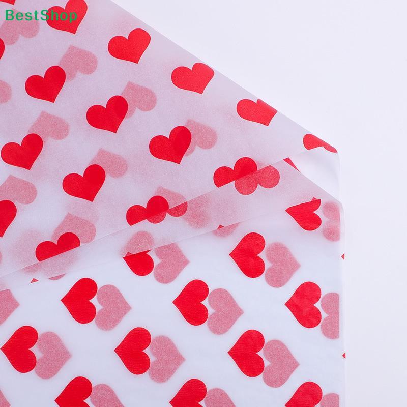 Romantic Gift Wrapping Paper Sheets - Love Themed Design for Valentine's Day, Anniversary, Wedding