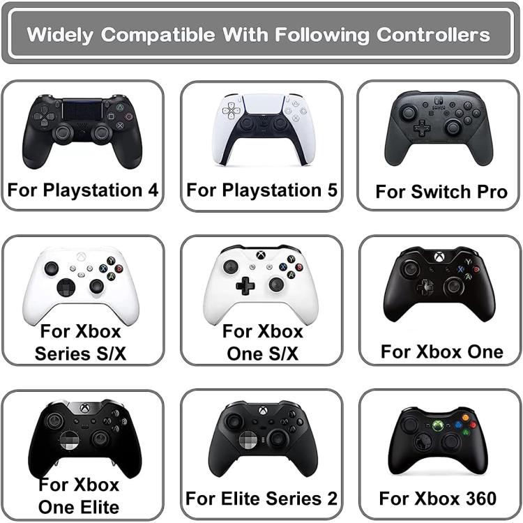 6 Stück Weiche Silikon-Joystick-Ziele Präzisionsringe Mittlerer Widerstand Hilfsringe für PS4 PS5 Xbox Switch Google Stadia Controller