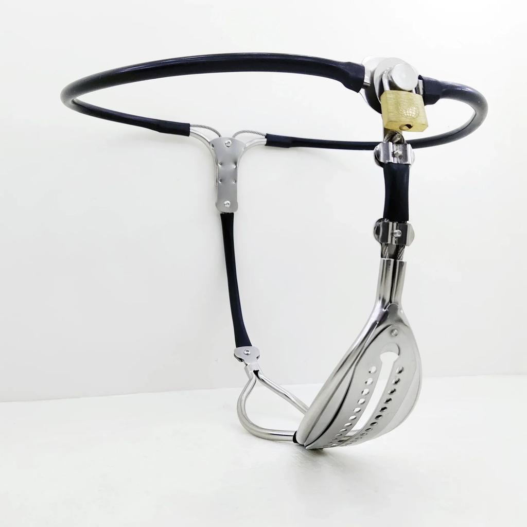 Female Invisible Adjustable Chastity Belt Stainless Steel Lockable T-Back Chastity Device Bondage Panties BDSM Adult Sex Toys