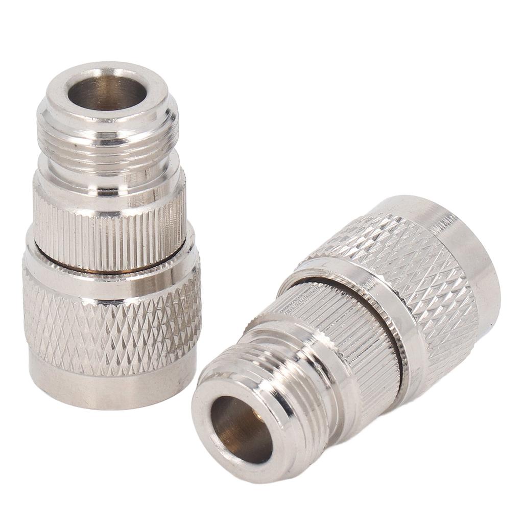 2 Pcs N Female To N Male Adapter Wide Frequency Band RF Connector for Antenna Extension Cable