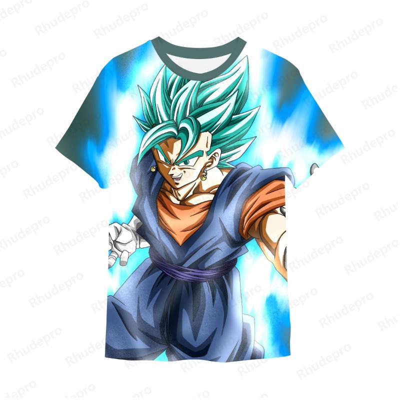 Goku Y2k Z T Shirt For Men Short Sleeve Cosplay T-shirt New Fashion High Quality Streetwear Anime 2024 Vegeta Trend