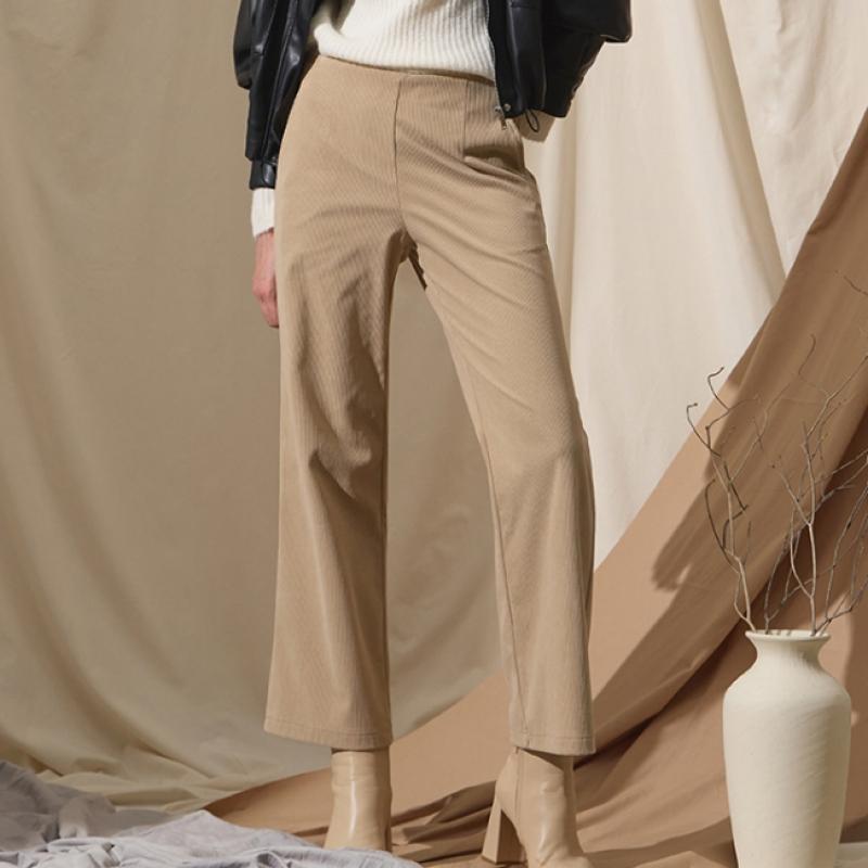 Cozylook Women Corduroy Fleece Wide Pants