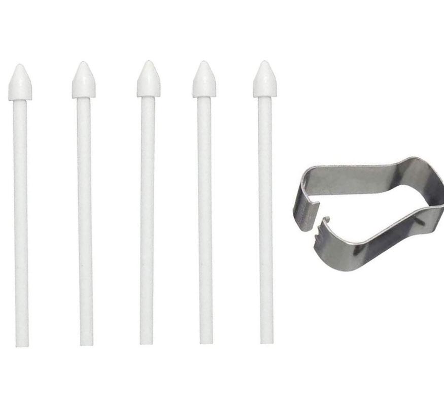 

Наконечники для сенсорного стилуса для Samsung Galaxy Note 20 10 Tab S6 Lite T860 T865 для Samsung Galaxy S7 S8 с металлическим зажимом Аксессуары белый