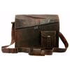 Vintage handgemachte Leder Messenger Laptop Aktentasche Satchel Umhängetasche Herren