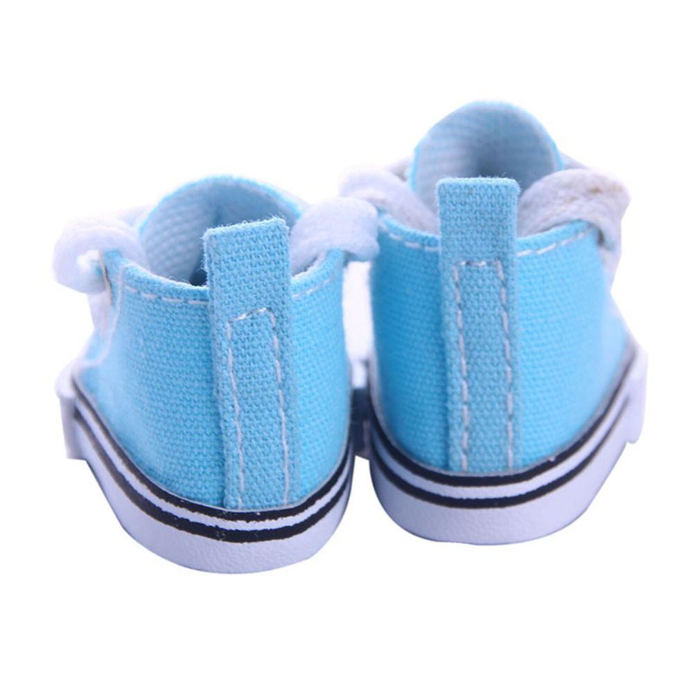 5*3cm Mini Canvas Shoes Multi Color Clothes Accessories Cartoon Sports Shoes Children Toys