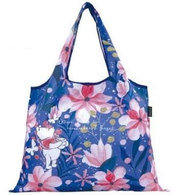 Prairie Dog Shopping Winnie the Easy To Disney W53 X H40cm W16 X 2-Way Bag, Pooh/Flower Design, Compact, Lightweight, Carry, Size Approx. (Pocket