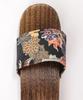 Japanese Burnt [KYOETSU] Sandals, Geta, Pattern, Paulownia, Men's (9)