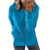 Women's Loose Fit Solid Color Zip Up Hooded Long Sleeve Sweatshirt Casual Pocket Hoodie Top