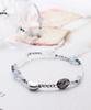 Luna Blue Glow & White Stone Mix Bracelet (PLT-BR-102_SV)