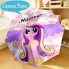 Custom Name Umbrella Pony Friends Forever Umbrella 8-Frame for Travel, Camping, Casual Lightweight Portable, Essential for Family Gifts