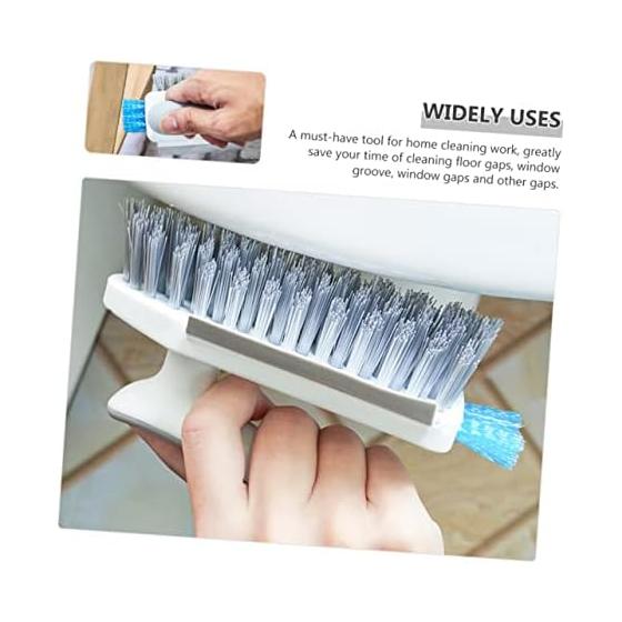 Gap Brush and Floor Gap Cleaner Tool Set, Compact Design, Durable Bristles, For Cleaning Window Tracks and Shower Gutters, Household Gutter Cleaner