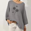 IHUASU Women's Fashion Casual Long Sleeve O-Neck Blouses & Shirts Elegant
