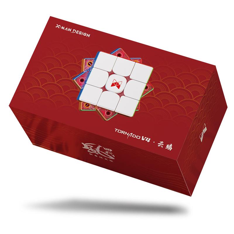 XMD Wind 4th Gen Magnetic Rubik's Cube UV Diamond Surface Qiyi Cloud Glass Limited Edition Competition.
