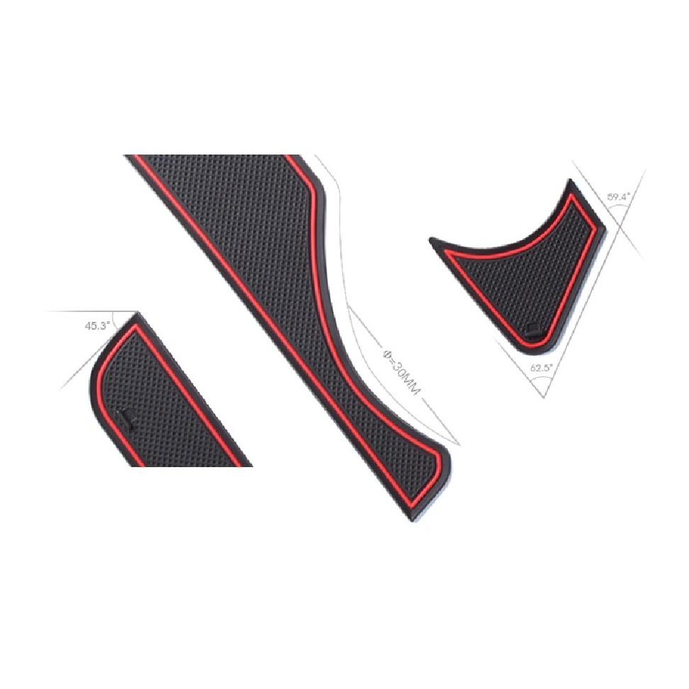 Smabee Gate Slot Cup Mat for Dacia Spring 2021-2023 for Renault Kwid E-Tech Anti-Slip Door Groove Pad Inner Accessories Non-Slip