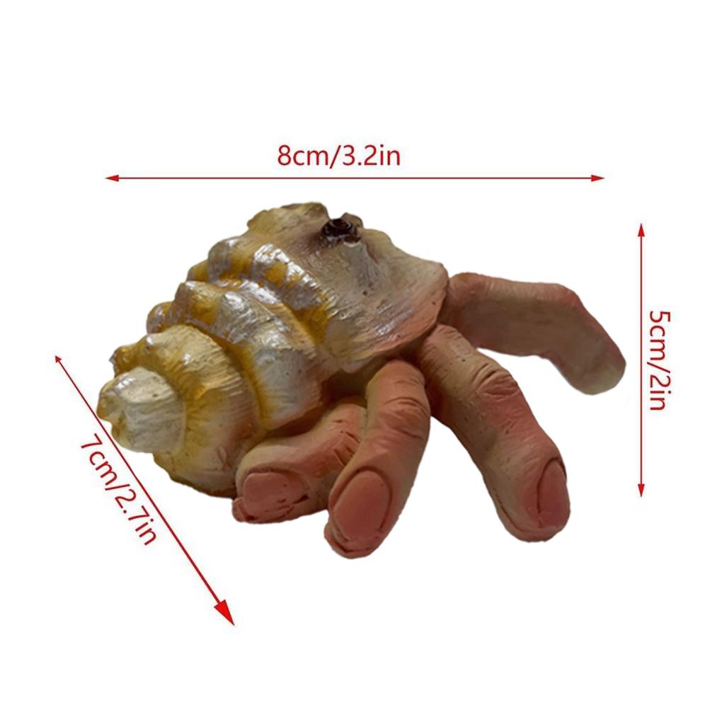 Schnecke Finger Ornament Langlebig Leichte, Tragbare Schnecke Hand Harz Modell Schreckliche Garten Dekoration Figuren für