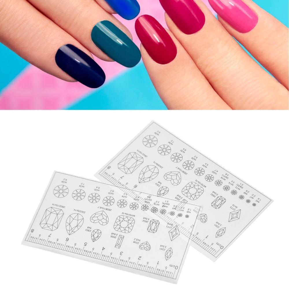 10pcs Ultra Thin Transparent Nail Ruler Transparent Soft Manicure Ruler  Home  Salon Manicure