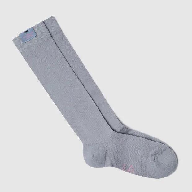 Women's Ribbed Loose Crew Long Socks Blue UR122CSC34