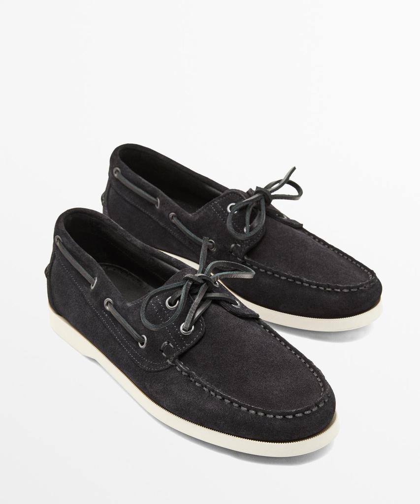 Massimo Dutti Leather Boat Shoes