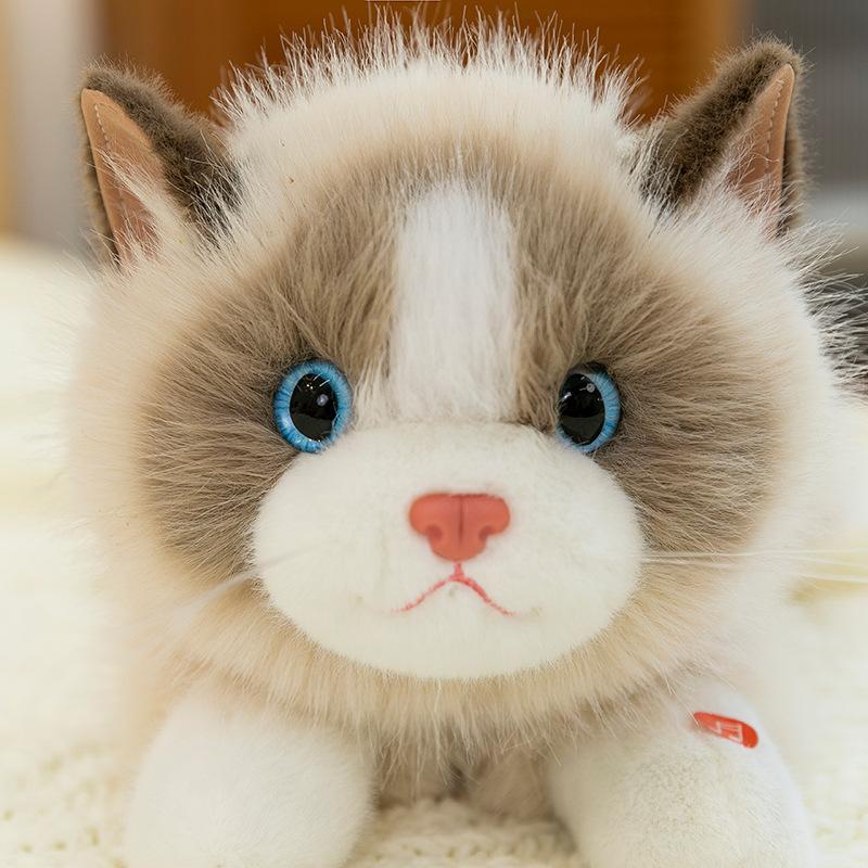 Simulation Voice Puppet Cat Doll Cute Plush Toy Doll Girl Children's Playground Kitten Soothing Gift