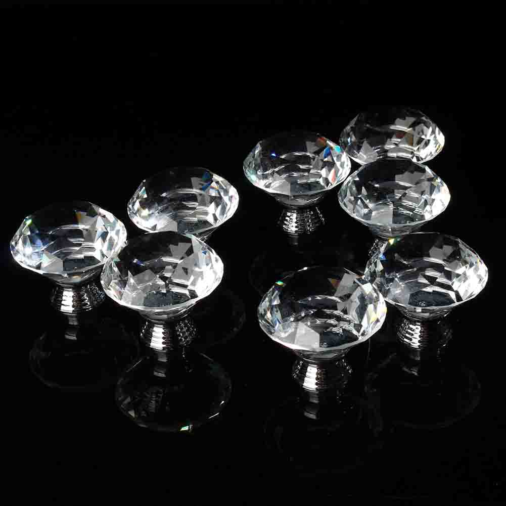 8Pcs 40mm Shape Cabinet Knob Drawer Pull for Cupboard Kitchen and Bathroom Cabinets