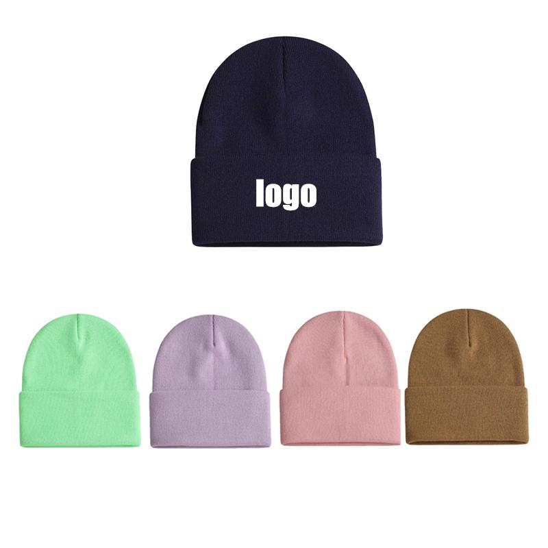 Unisex Winter Running Hat Beanie for Men and Women Breathable Knitted Hat with Digital Printing Warm for Sports