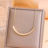 Titanium steel stainless steel simple small elbow necklace clavicle chain hot-selling male Internet celebrity jewelry